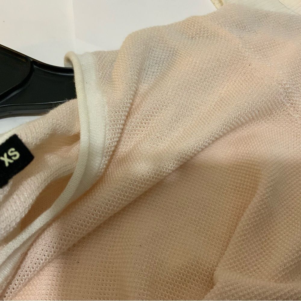 Rag & Bone jeans Long Sleeve Pink White Top Size XS - Picture 6 of 7